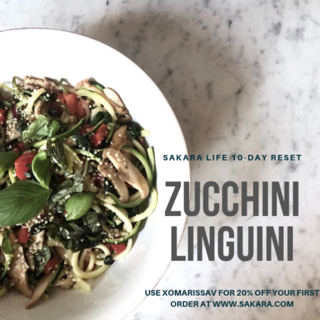 Sakara Recipes | 10-Day Reset Recipe Zucchini Linguini | Sakara Discount code